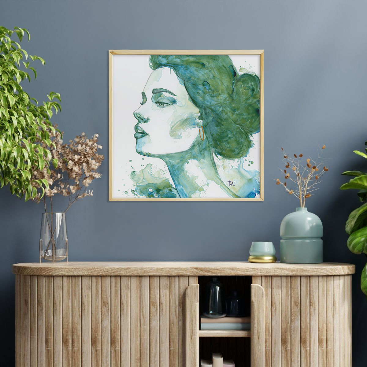 Original Watercolor Portrait by Tara Rochelle.