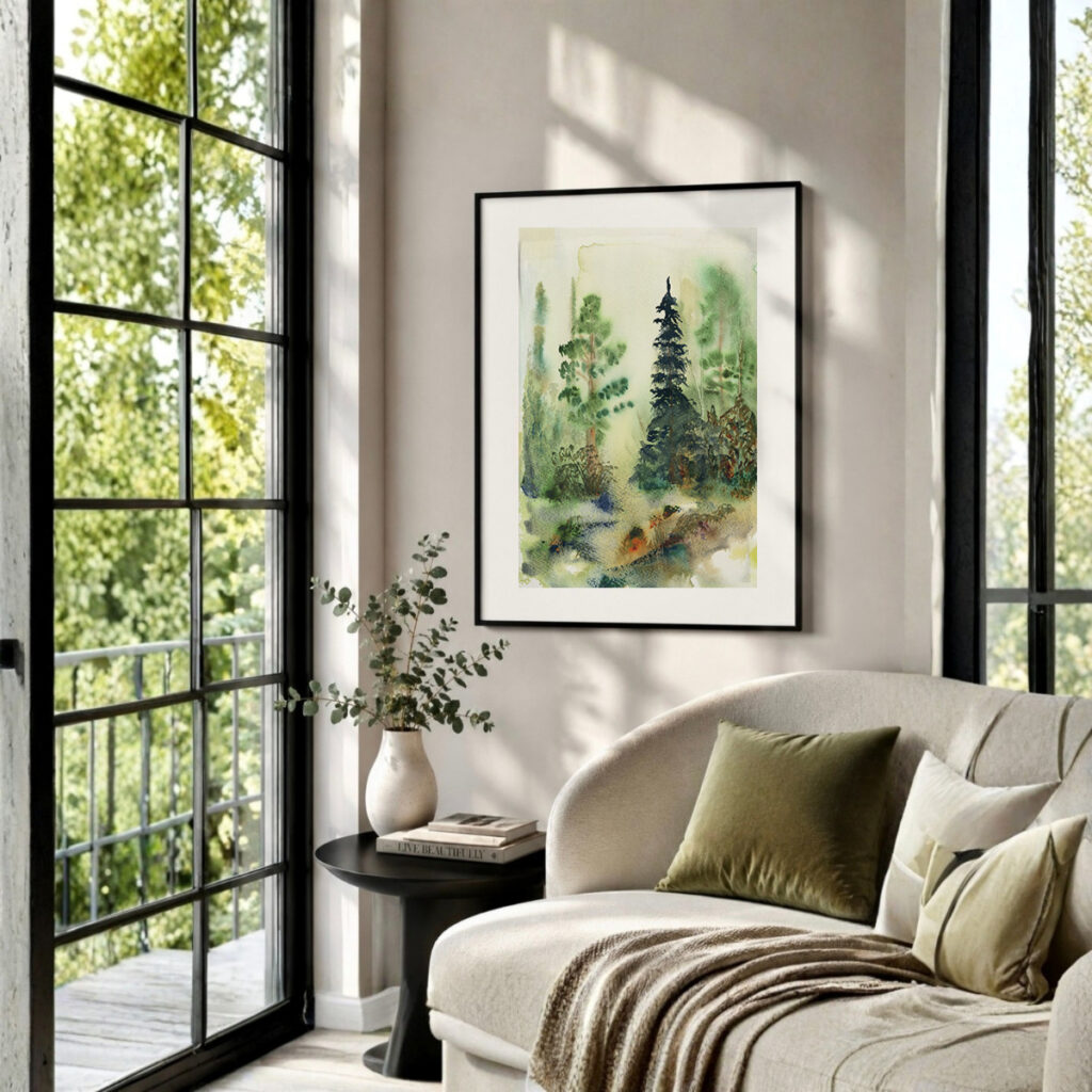 Watercolor-Landscape--ShevlinParkWalk-Art-Print-GreenReadingRM-TaraRochelle