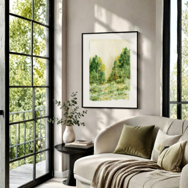 Art Print-Larkspur Meadow - Premium Museum Paper, 16"x20"
